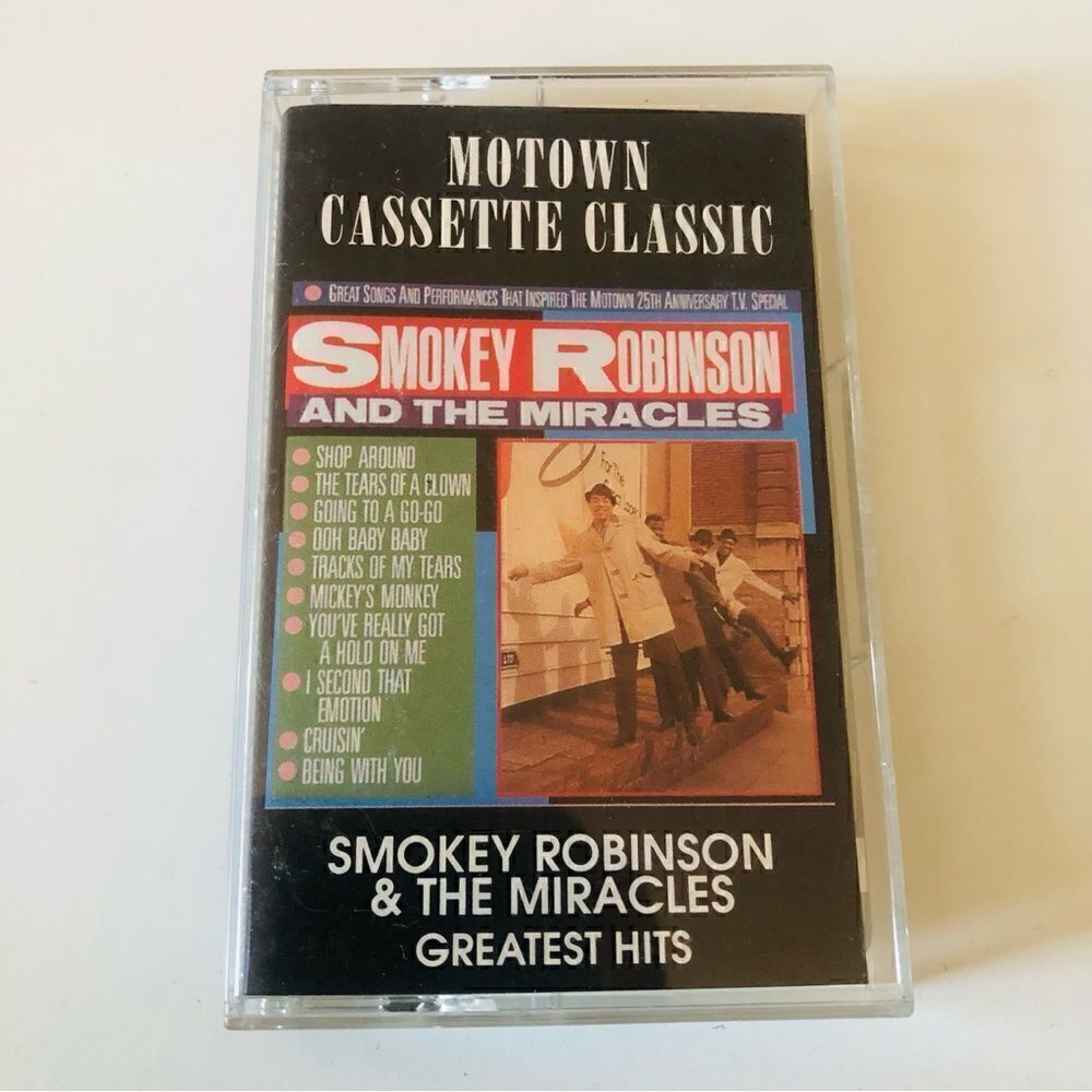 Smokey Robinson & The Miracles Greatest Hits Motown Cassette Tape